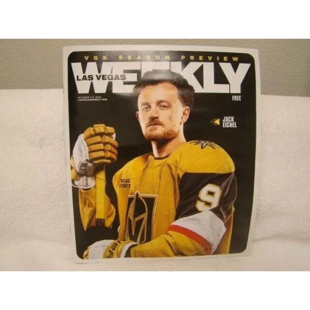 LAS VEGAS WEEKLY MAGAZINE OCT 3-9 2024 GOLDEN KNIGHTS SEASON PREVIEW Jack Eichel